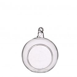 Glas Dekoball+Loch D06cm H06cm