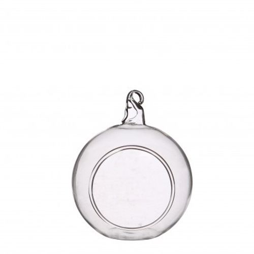 Glas Dekoball+Loch D06cm H06cm