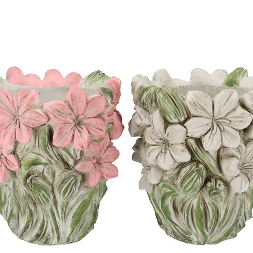 Beton Übertopf Dante Blume mix 28x27x29cm
