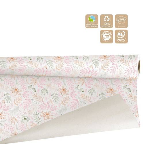 Papier Rolle 80cm Baghera rosa 40m 