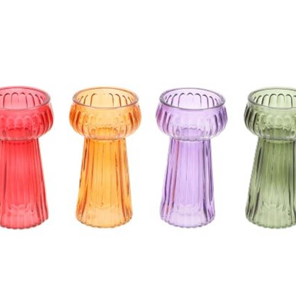 Glas Vase Carmen 4/Set D07.5cm H14cm
