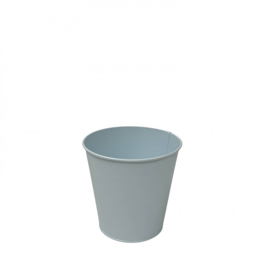 Zink Topf Milo grau D12cm H12cm