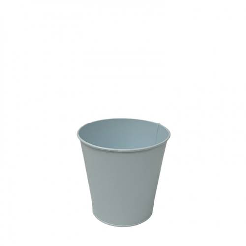Zink Topf Milo grau D12cm H12cm
