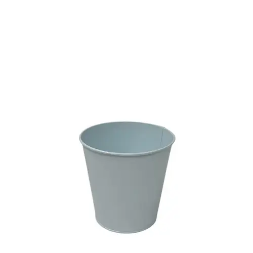 Zink Topf Milo grau D12cm H12cm