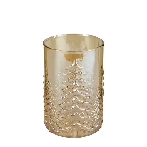 Glas Vase Baum braun D14cm H20cm 