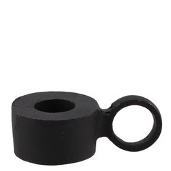 Kerzenständer Dobra Metal schwarz 9x6x4cm