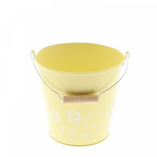 Zink Eimer Celo gelb D13cm H12cm