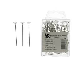 Stecknadel silber 08x51mm x60