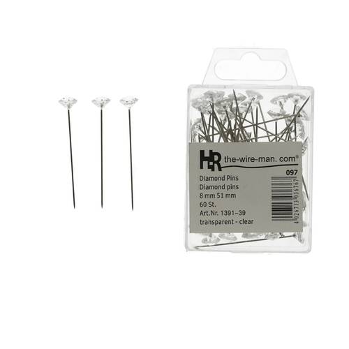 Stecknadel silber 08x51mm x60
