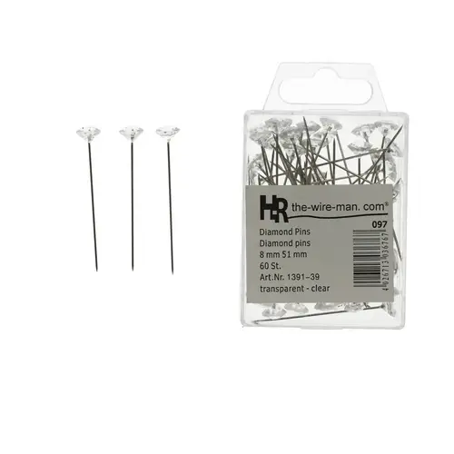 Stecknadel silber 08x51mm x60
