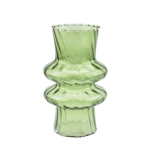 Glas Vase Jetro grün D12cm H20cm 