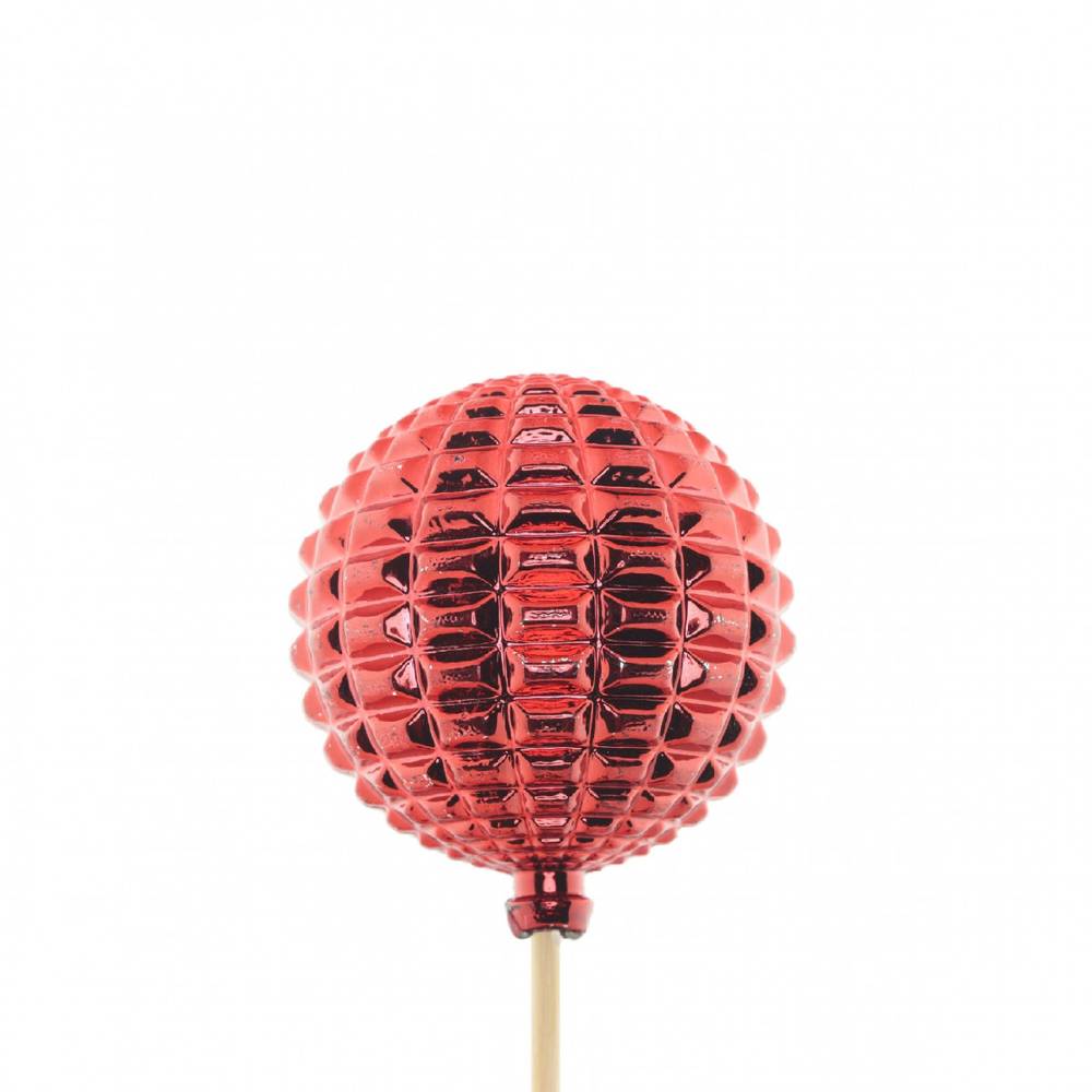 Kugel auf Stab Diaz rot L50cm 06cm