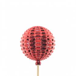 Kugel auf Stab Diaz rot L50cm 06cm