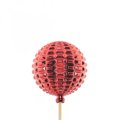 Kugel auf Stab Diaz rot L50cm 06cm