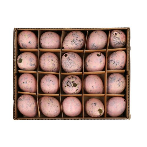 Wachtelei rosa d3cm 60st