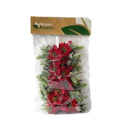 Pionsettia auf Stab rot L15cm 07cm