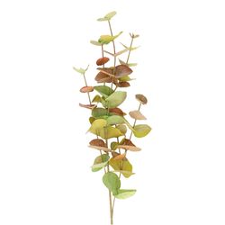 Seiden Eukalytus rot/grau L87cm