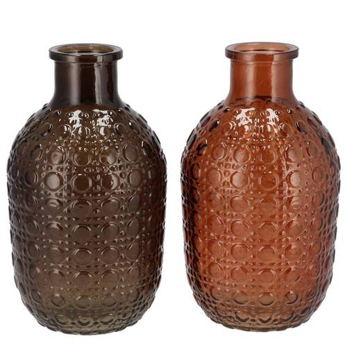 Glas Vase Taylor mix braun D12cm H20cm