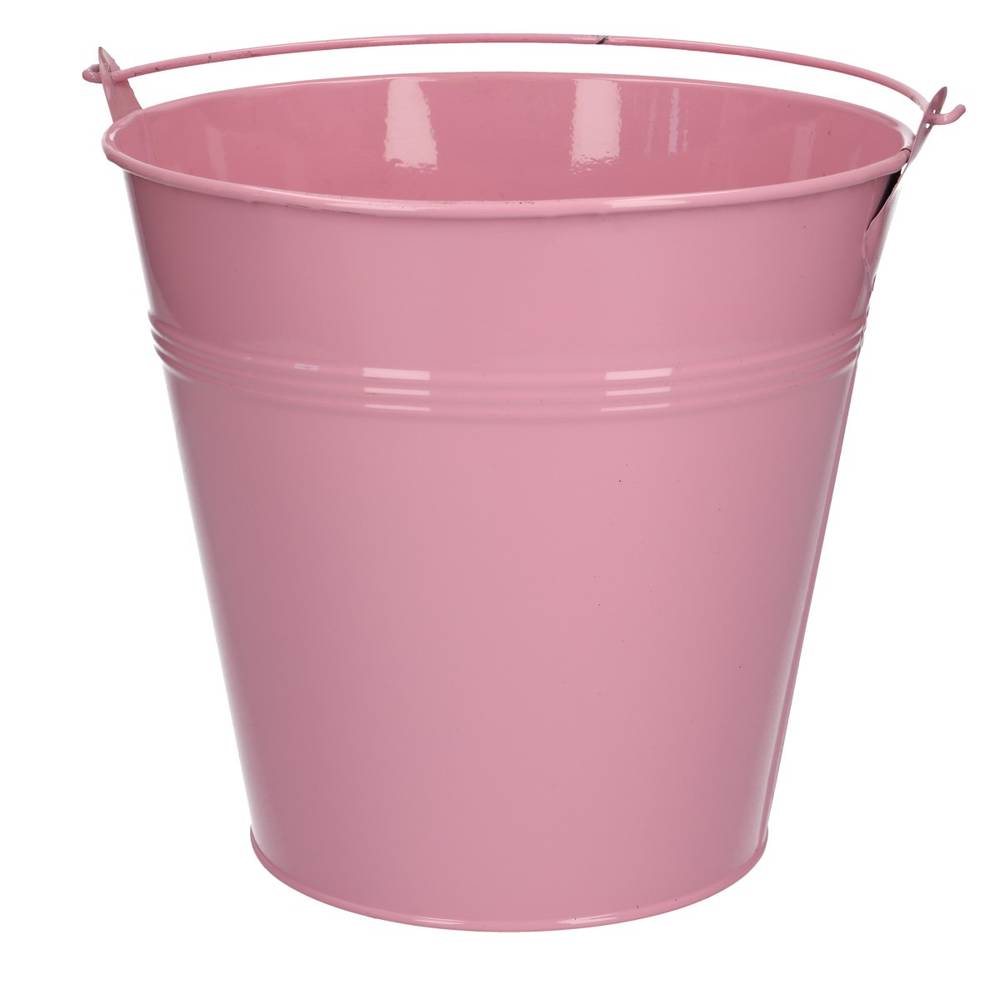 Zink Eimer rosa D20cm H18cm