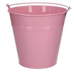 Zink Eimer rosa D20cm H18cm