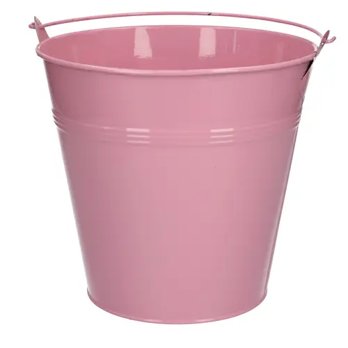 Zink Eimer rosa D20cm H18cm