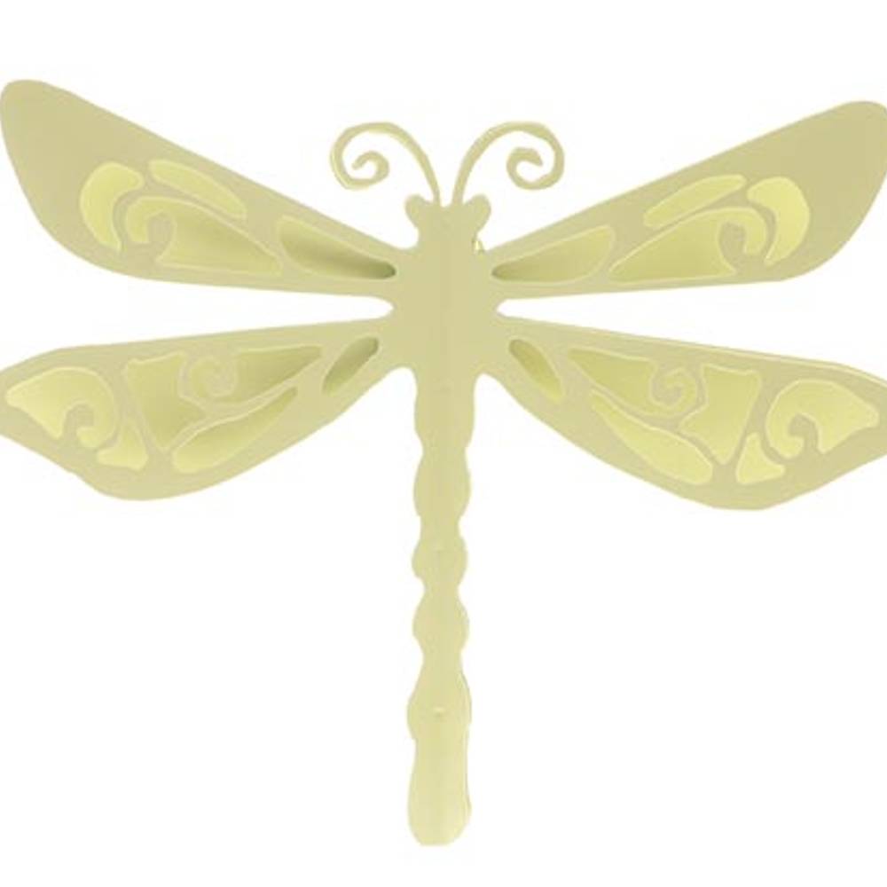 Wandaufhänger Libelle grün D25.5cm