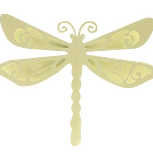 Wandaufhänger Libelle grün D25.5cm