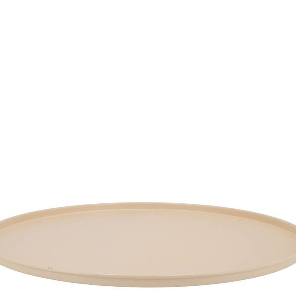 Metall Teller creme Sand 46x02cm