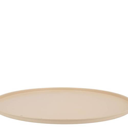 Metall Teller creme Sand 46x02cm