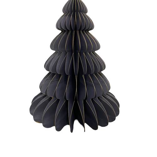Deko Baum Papier rund blau H30cm faltbar