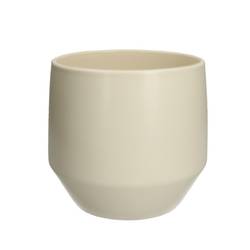 Keramik Übertopf Charly creme D17.5cm H16cm 