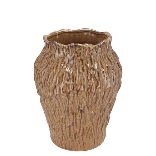 Keramik Vase Cody braun 22x22x25cm