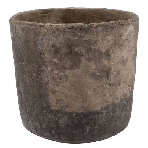 Keramik Übertopf Iron Stone grau D24cm H23cm