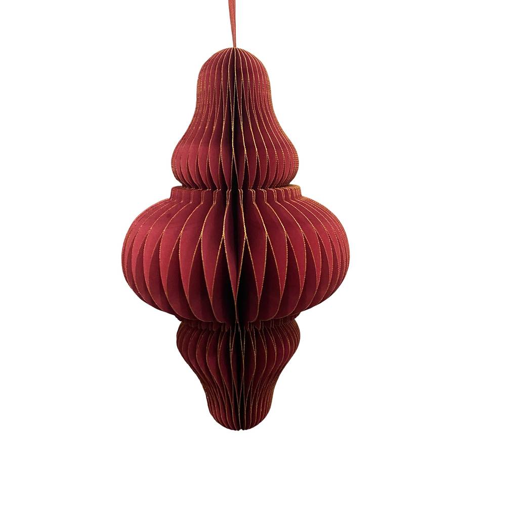 Faltbarer Hänger rot H33cm D20cm