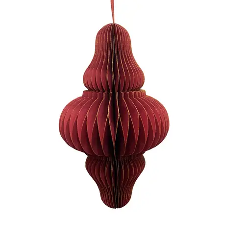 Faltbarer Hänger rot H33cm D20cm