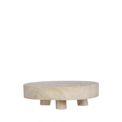 Homedeco Schale/Fuß natur d20X6.5cm