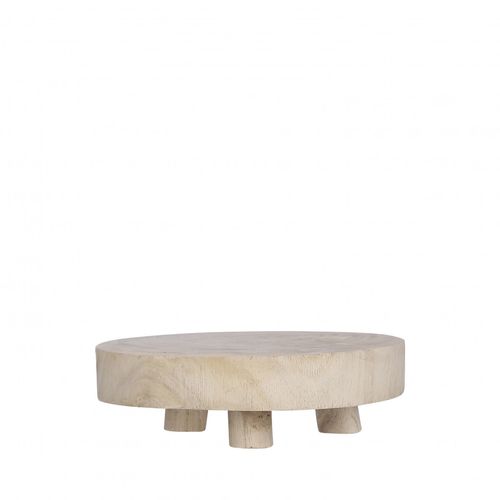 Homedeco Schale/Fuß natur d20X6.5cm