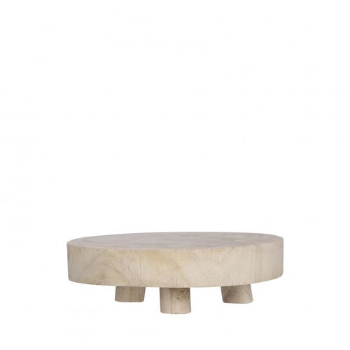 Homedeco Schale/Fuß natur d20X6.5cm