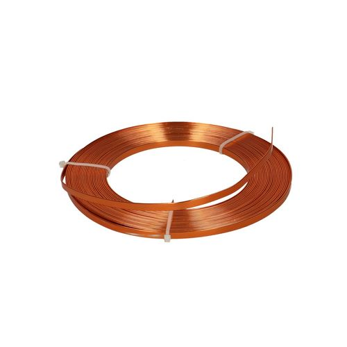 Aluminium Draht orange Plat 5mm 10m