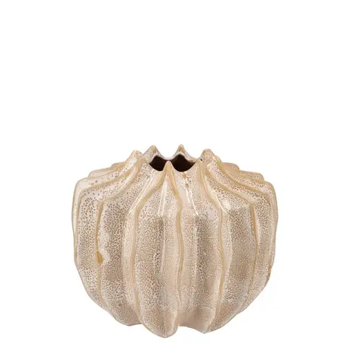 Keramik Vase Juna creme 19x19x17cm