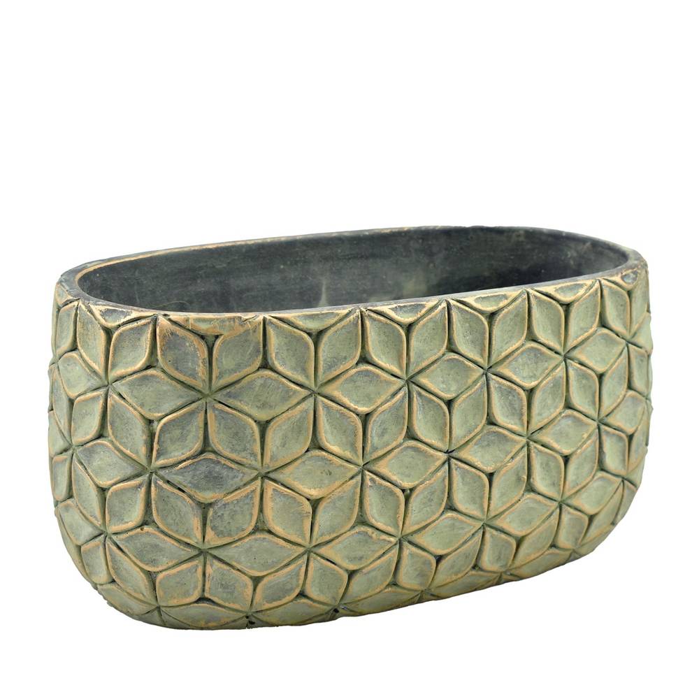 Keramik Schale Jax gold 27x15x13cm