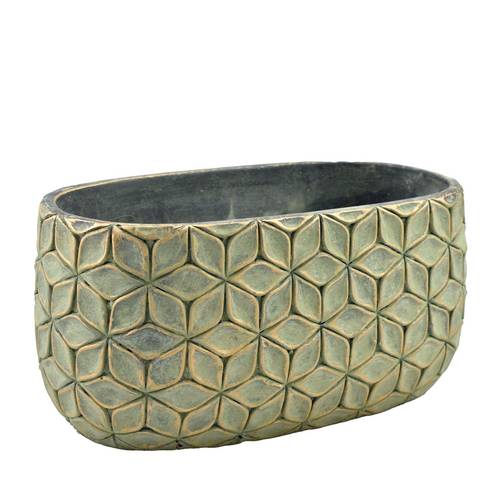Keramik Schale Jax gold 27x15x13cm