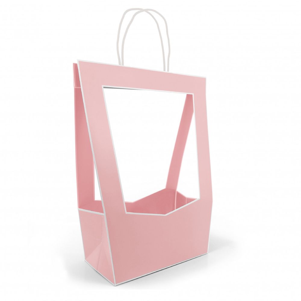 Tasche Medaillon rosa 30x16x50cm