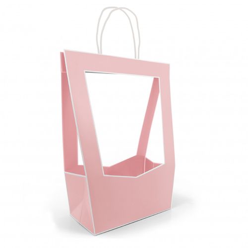 Tasche Medaillon rosa 30x16x50cm