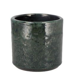 Keramik Übertopf Javea glasiert grün D13cm H12cm