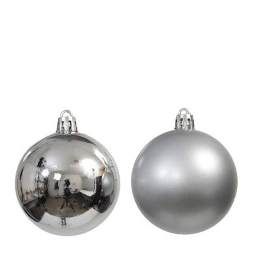 Kugel Plastik silber D06cm x9 