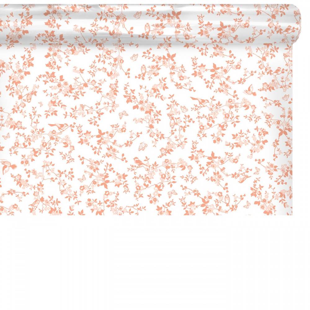 Folie Rolle 80cm Vogel lachs 100m