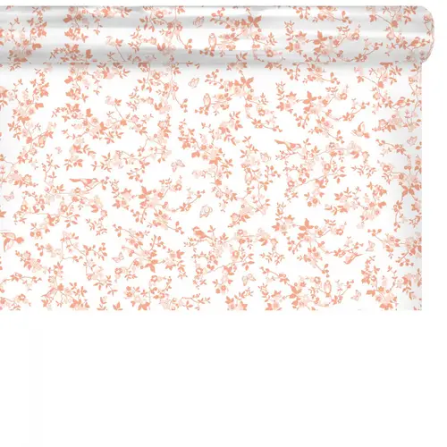 Folie Rolle 80cm Vogel lachs 100m