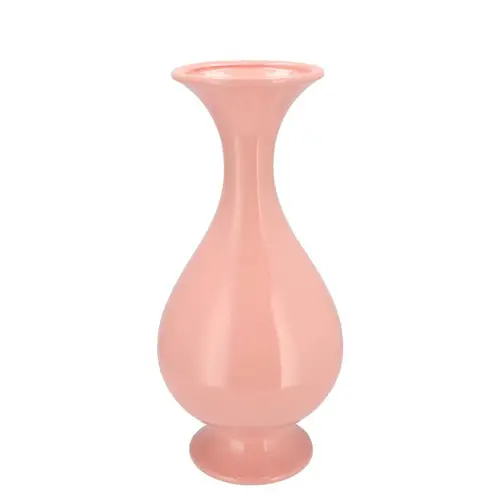 Keramik Vase Trompete rosa 18x18x38cm 