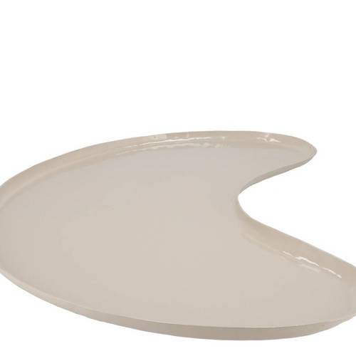 Metall Teller Hawley creme 52x34cm